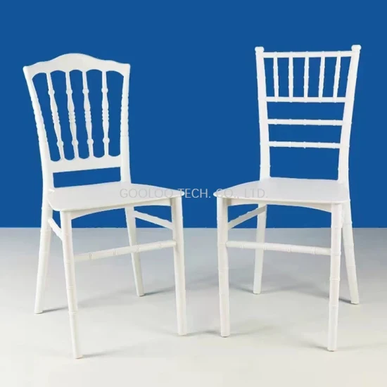 쌓을수 있는 PP 플라스틱 호텔 대중음식점 식사 의자, 티파니 결혼식 Chiavari 의자